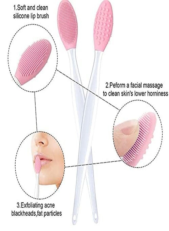 MobFest أداة تقشير الشفاه/الأنف القابلة لإعادة الاستخدام من موب فيست®، ذات وجهين من السيليكون الناعم وفرشاة لإزالة الرؤوس السوداء، (متوسط، 1) - Image 3