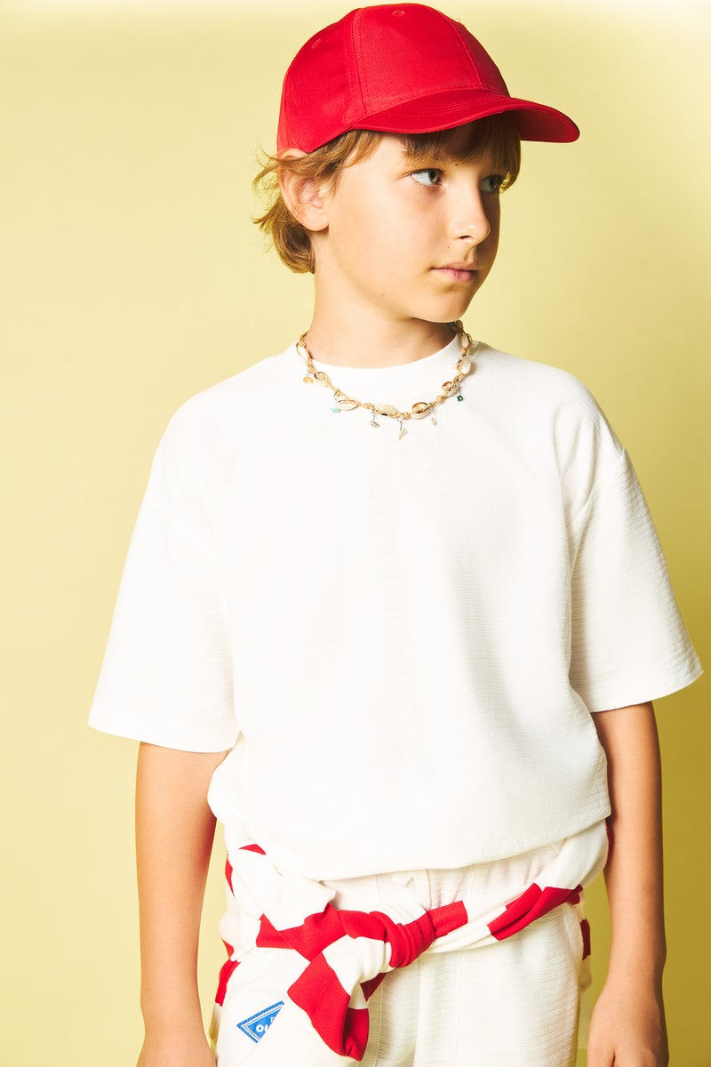 DeFacto Beige Boy Oversize Fit Printed Short Sleeve T-Shirt Casual - Image 1