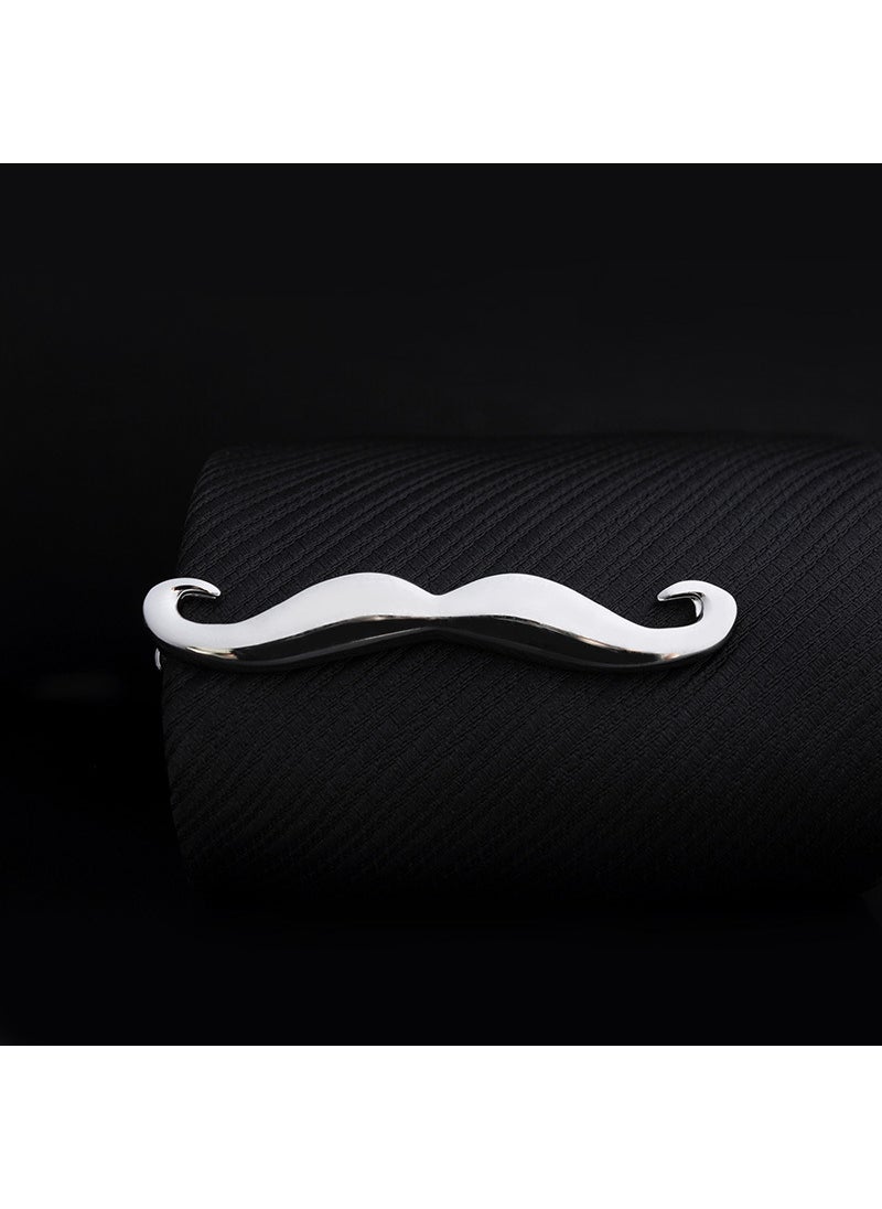 Generic Creative Gold Tie Clip Elegant Accessory for Men J0113 silver Beard 