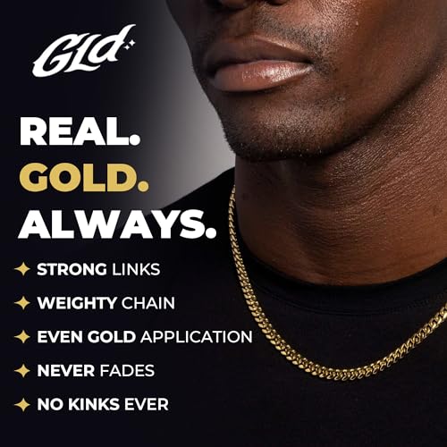 GLD Cuban Link Chain for Men and Women 5MM 20 18K GoldPlated Miami Cuban Chain with Premium Travel Pouch SnatchProof SweatProof FadeResistant Lifetime Quality Designed in Miami - Image 3