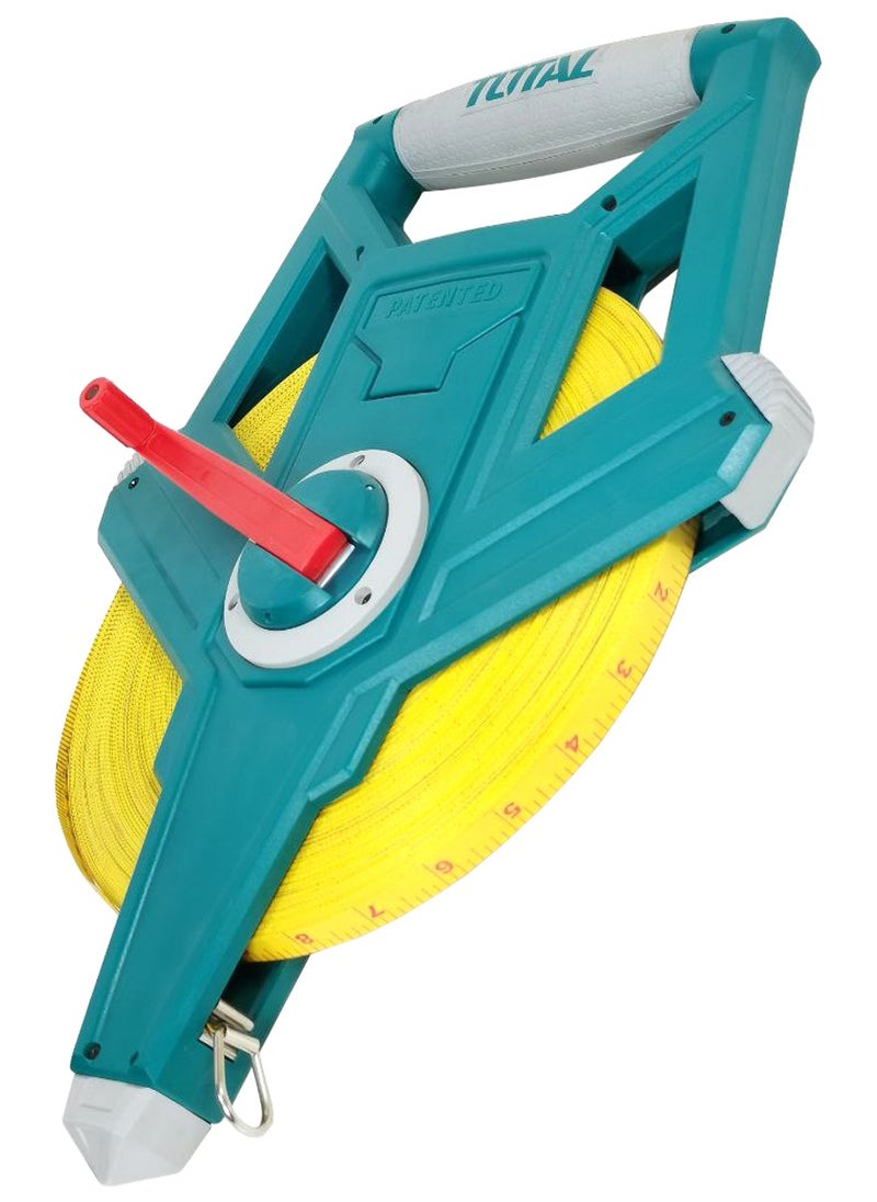 TOTAL TOTAL Steel Measuring Tape ABS Plastic  Surveying Tape Open Reel Tape 100Mx12.5mm  Long Measuring Tape TMTF710506  - Image 2