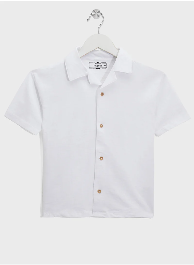 Ripples Resort Collar Shirt & Shorts Set