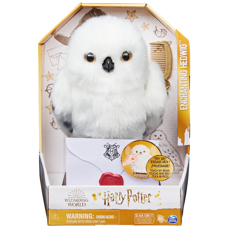 Wizarding World Harry Potter Enchanting Hedwig Interactive Owl with Over 15 Sounds and Movements and Hogwarts Envelope Kids Toys for Ages 5 and up - Image 3
