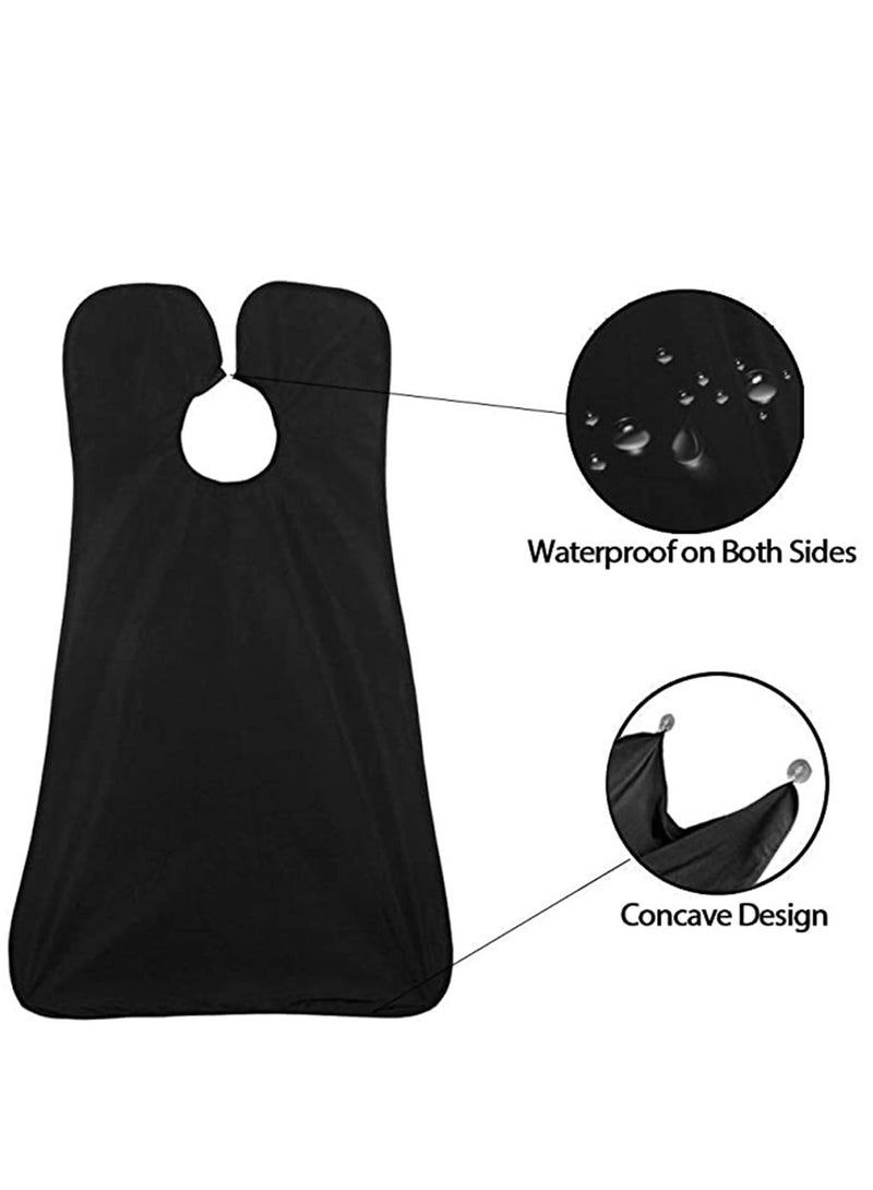 أفضل مريلة لحلاقة الذقن مقاومة للماء - الطريقة الذكية للحلاقة - مريلة لتقليم اللحية - هدية رائعة للعناية الشخصية أو هدية عيد ميلاد للرجال - Image 2