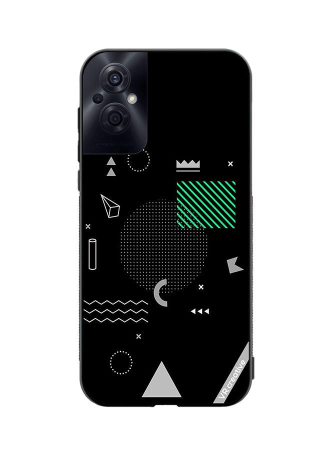 VR CREATIVE Protective Case Cover For Oppo Reno8 Z Geomatric Designs Design Multicolour - Image 1