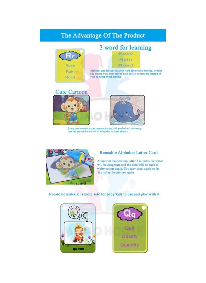 Magic Water Flash Card With Pen Set TXRVR2D8  - Image 4