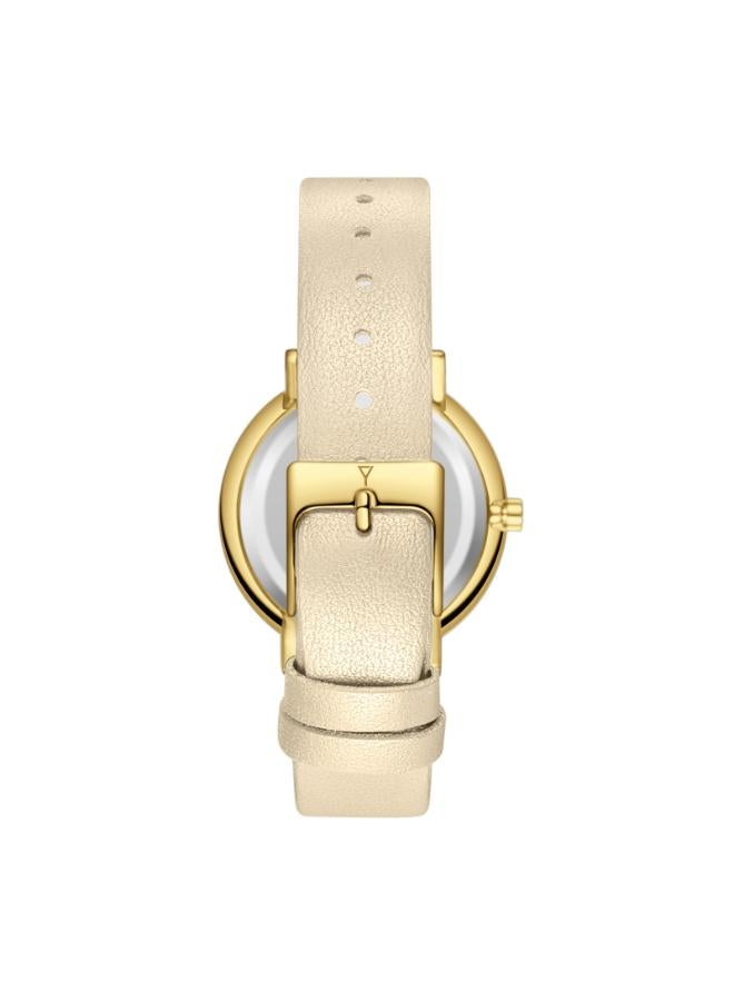 ECSTACY Women's Leather Analog Watch E25506-GLCC - 34.5mm mm - Image 3