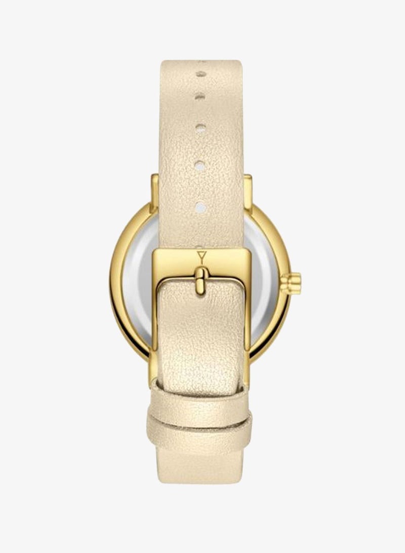 ECSTACY Women's Leather Analog Watch E25506-GLCC - 34.5mm mm - Image 3