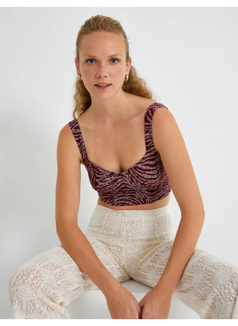 KOTON Cotton Strap Crop Singlet