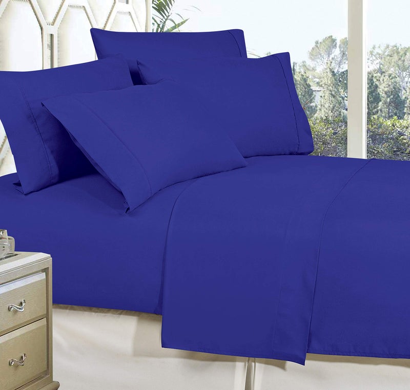 celine Linen Best  Softest  coziest Bed Sheets Ever 1800 Thread count Egyptian Quality Wrinkle-Resistant 4-Piece Sheet Set with Deep Pockets  King Royal Blue