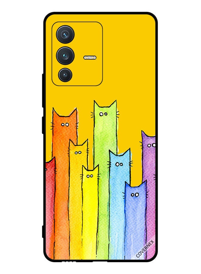 Covernex Protective Case Cover For vivo S12 Cat Puppet Art - Image 1