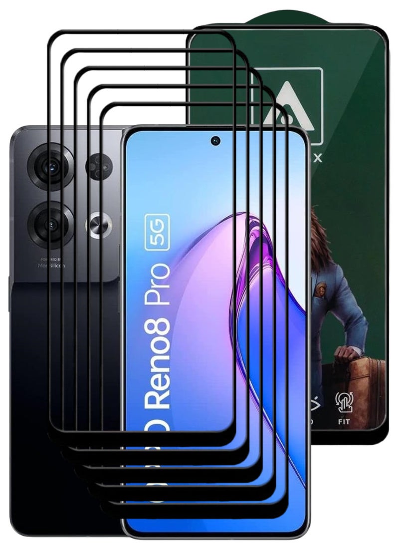 أكاليكس 5 قطع، حماية شاشة،  لهاتف اوبو  رينو 8 برو، جودة ممتازة. - Image 1