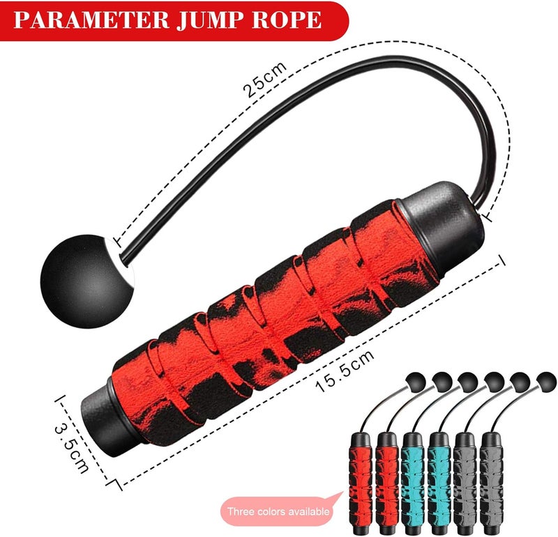 Redify Weighted Cordless Jump Rope for Fitness[Suitable for Different Ages and Levels] Ropeless Jump Rope for Boxing MMA WOD Training, BOD Rope Beachbody MBF,High Speed Rope Skipping for Narrow Space - Image 3