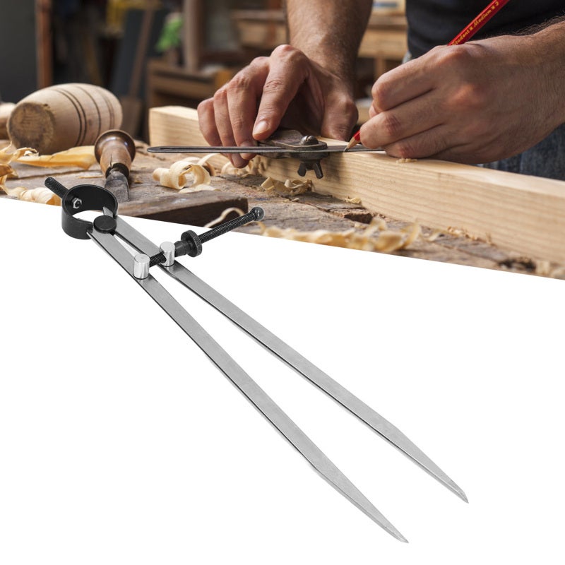 Wing Divider Adjustable Divider Calipers with Spring Nut for Leather Scribing and Marking250mm - Image 3