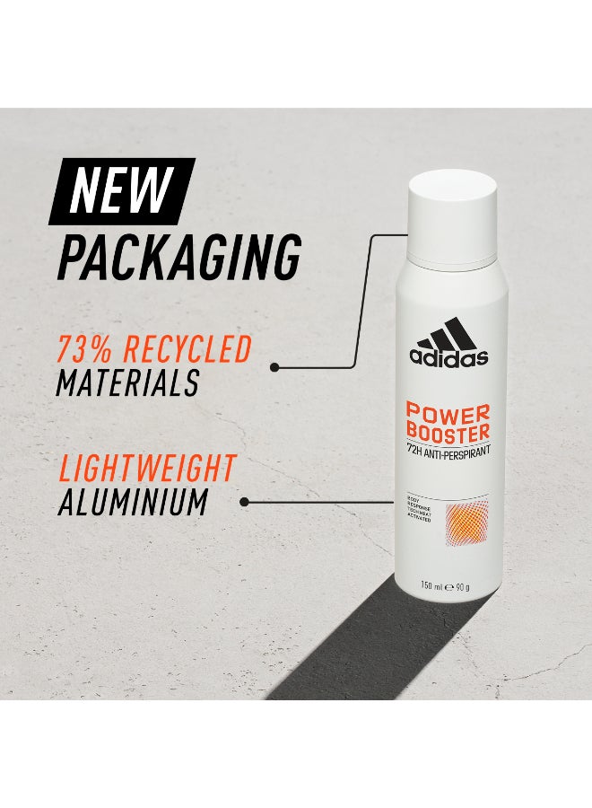 Adidas Power Booster Anti-Perspirant Spray 150ml - Image 3