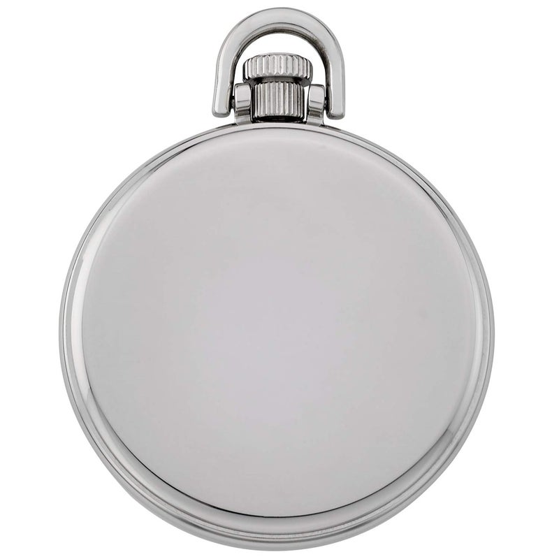 Gotham Men's Stainless Steel Mechanical Hand Wind Railroad Style Pocket Watch # GWC14108S - Image 4