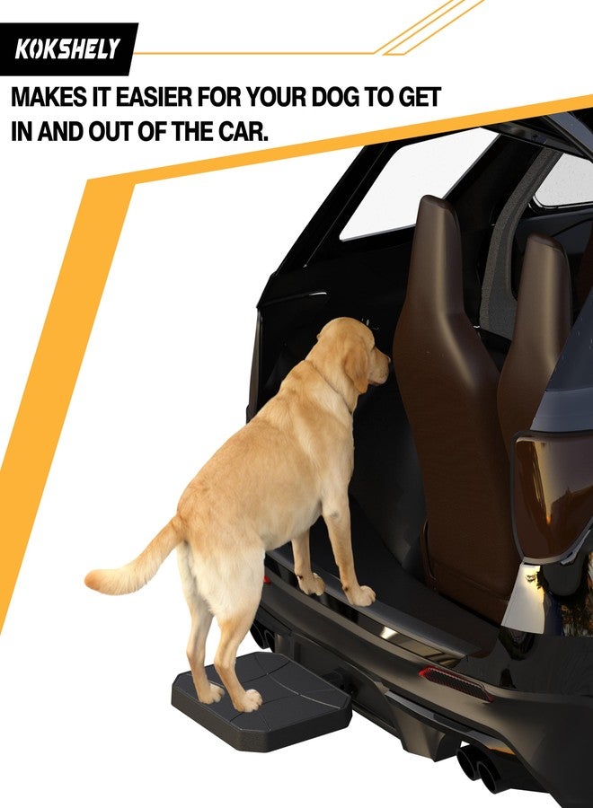 KOKSHELY Pet Ramp Step for 2" Hitch Receiver, Dog Ramp for Car/Truck/SUV, Dog Hitch Step with HDPE Non-Slip Tread, Scratch-Resistant, No Tools Needed, for Dogs & Small Pets - Image 2