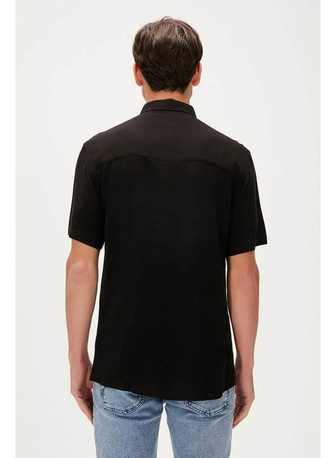 Bad Bear  Smile Shirt Black Short Sleeve Printed Men's Shirt. for Men | Best Price UAE