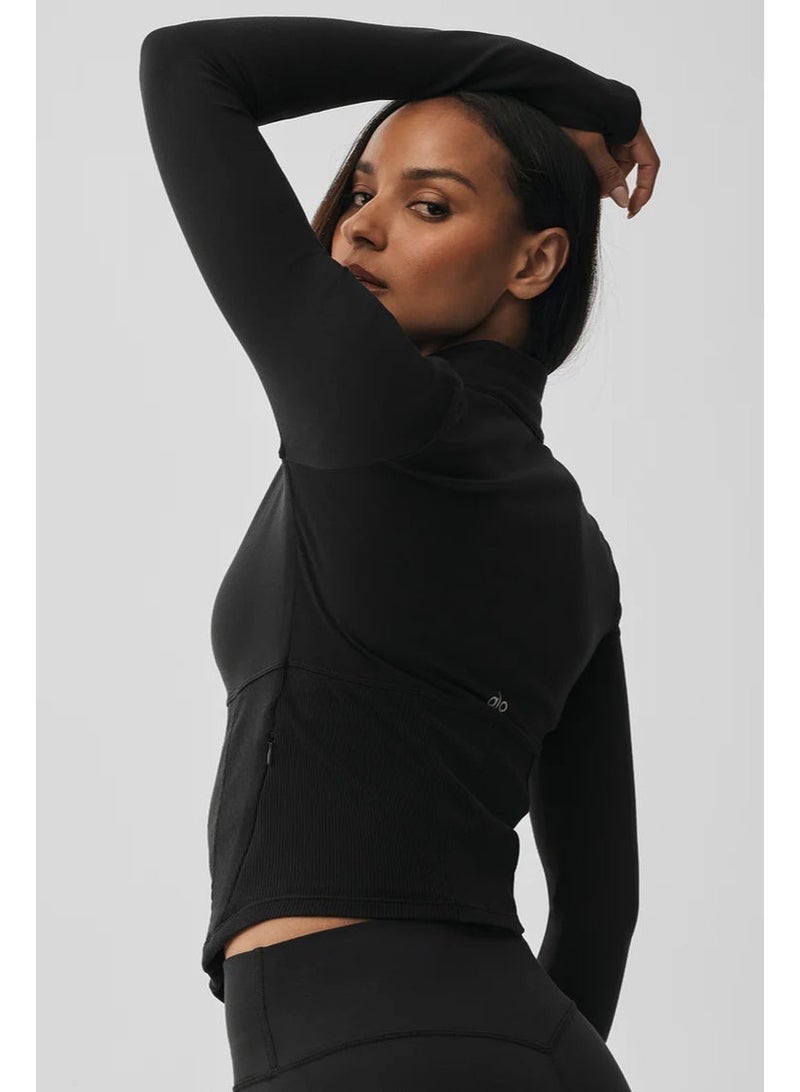 Alo Yoga Airbrush Corset Full Zip Jacket - Image 3