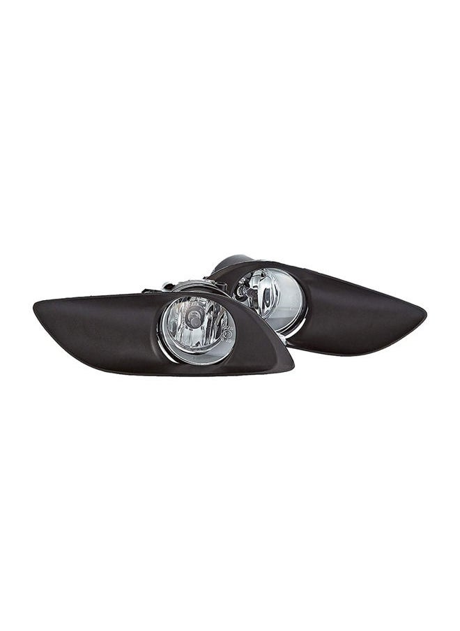 DLAA DLAA Pack of 2 TY370 Fog Lamps Suitable for Yaris Hatchback 2009-2011 with Wires and Switch  - Image 1