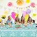 Ou Rui 81Pcs Teal and Silver Tableware Set Sparkling Diamonds Party Decoration for Girls and Women Birthday Party Supplies Blue - Image 4