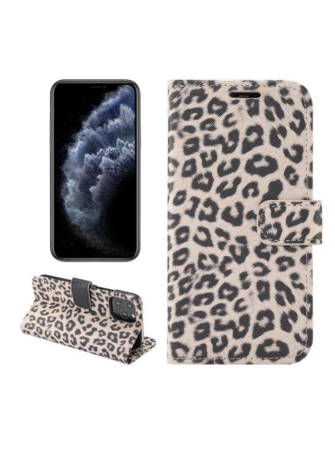 S-TOP Case For iPhone 13 Pro Max Leopard Pattern Horizontal Flip PC + PU Leather Case with Holder & Card Slots & Wallet - Image 1