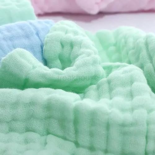 KASSY POP CURATED JUST FOR YOU Kassy Pop Muslin Cotton Bath Towel Cum Baby Swaddler | Extra Soft Towels for Newborn 0 to 3 Years l 100% Organic Cotton wash Towel | 105 X 105 cm (Green) - Image 4