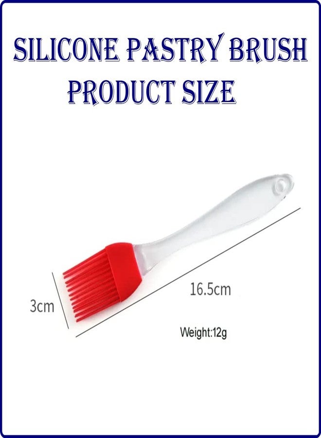 SAZOLONI Silicone Flat Pastry Cooking Oil Small Brush for Grilling, Tandoor,Multipurpose Silicon Brush (Pack of 5 Pieces) Assorted Color - Image 5