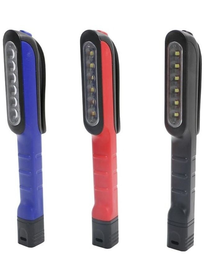 Generic 3W Multifunction Work Handy LED Torch Light with Pen Clip White  - Image 4