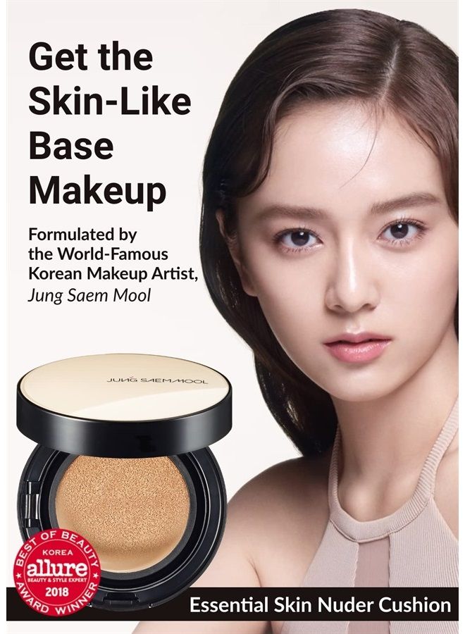 JUNG SAEM MOOL Essential Skin Nuder Cushion Foundation (Light) by JUNGSAEMMOOL Beauty | Refill Included | Natural Finish | Buildable Coverage/Artist Brand - Image 2