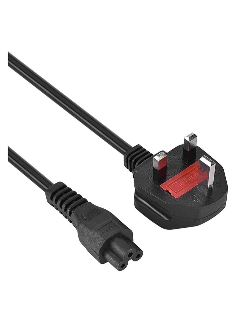 Haing كابل طاقة لابتوب 1.8 متر بنظام 3 دبابيس (C5 شكل البرسيم) - سلك محول تيار متردد لأجهزة اللابتوب - Image 2