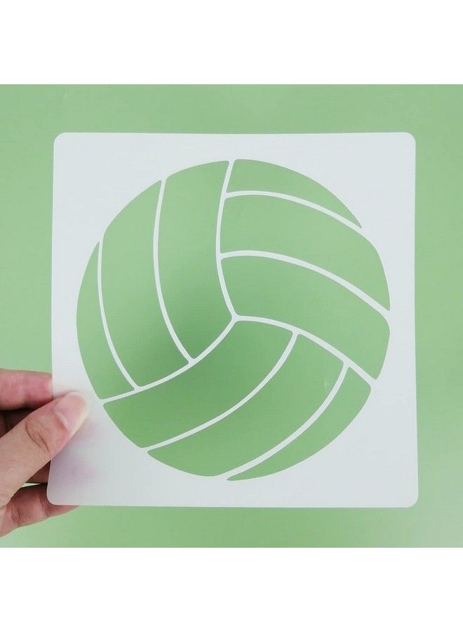 CODOHI Sports Stencils 16 Pcs Sports Ball Stencils Football Basketball Golf Soccer Baseball Racing Diving Reusable Plastic Template For Painting On Wood Drawings Woodburning Canvas Diy Decor 6"X6" - Image 5