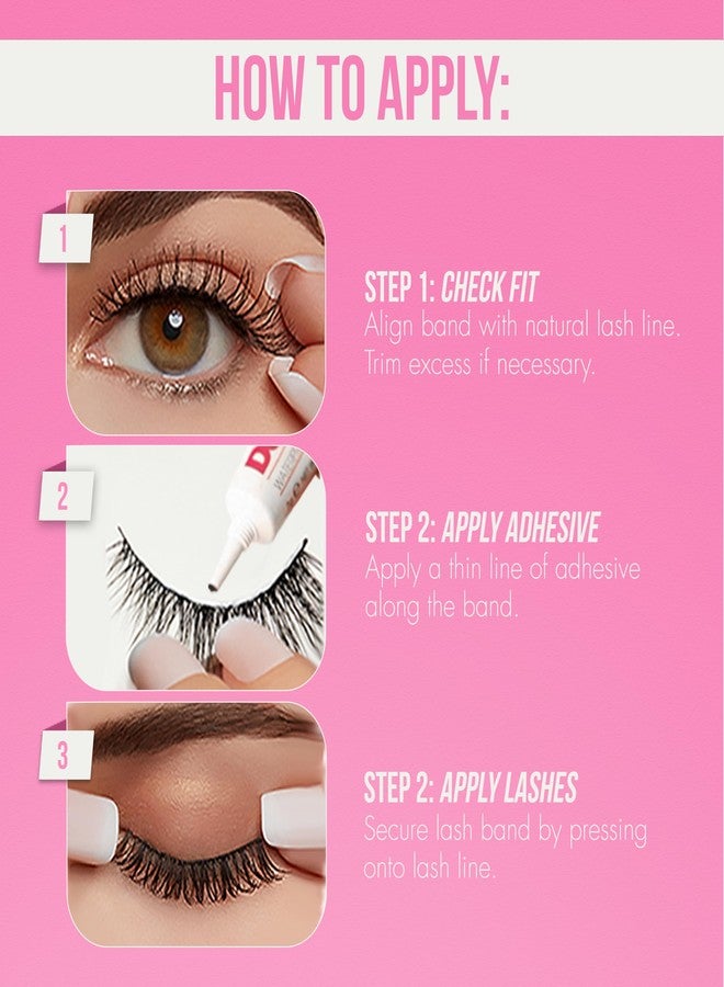 DUO Quick-Set Strong Hold Eyelash Lash Glue - Dark Tone, Waterproof, Fast Drying Strip Lash Adhesive for Black & Brown Lashes, 0.5 oz - Image 5