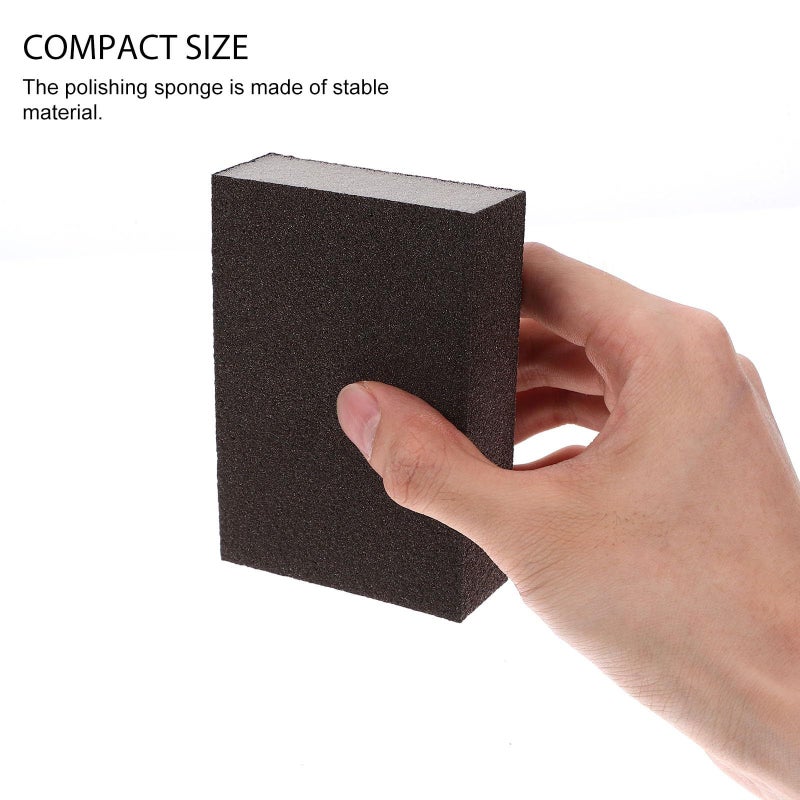 6 Pcs Low Density 180 Grit Wood Sanding Sponge Blocks For Polishing Drywall Finishing - Image 4