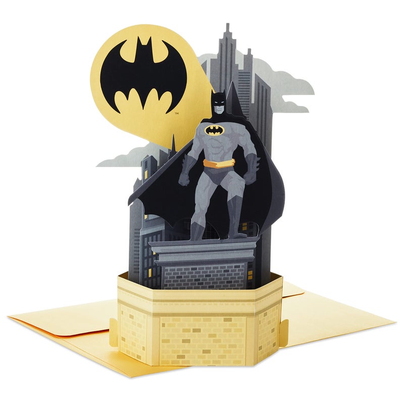 Hallmark Batman Pop Up Birthday Card for Him (Heroic Day) Paper Wonder 3D Card - Image 1