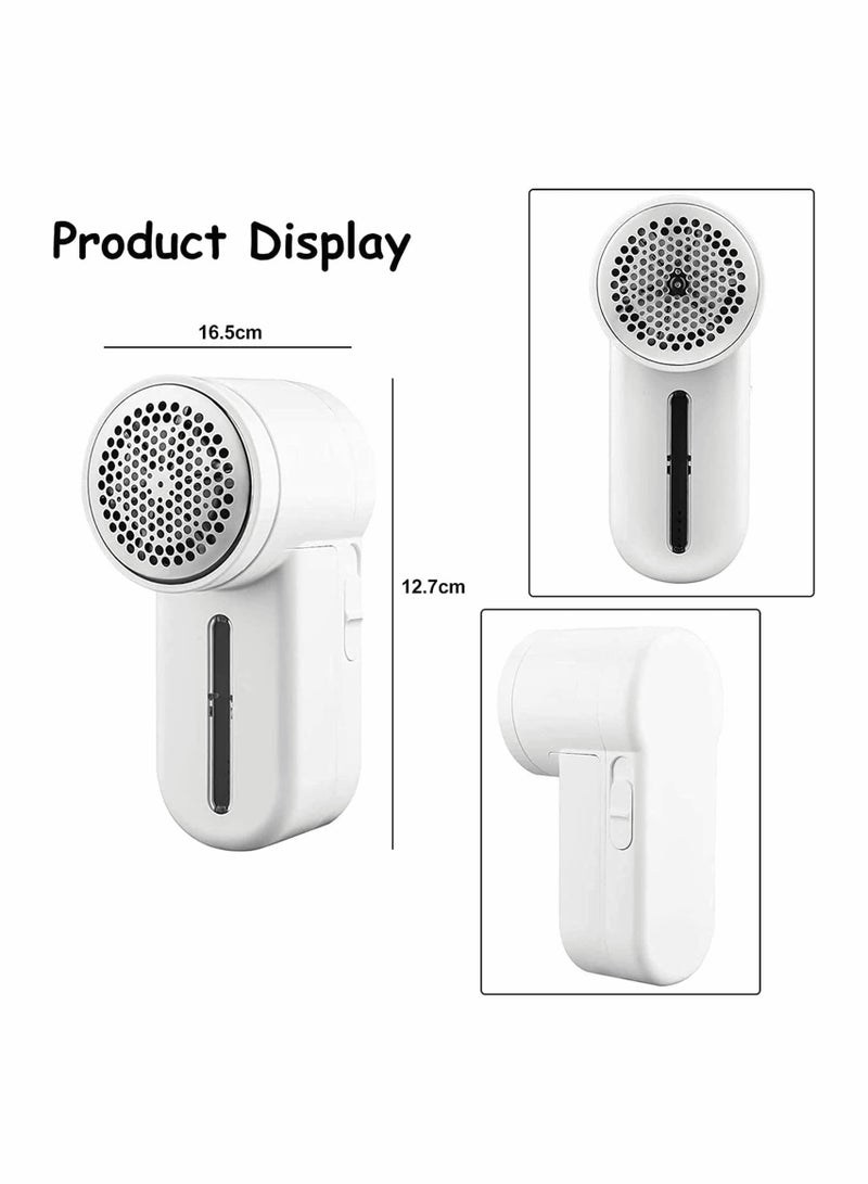 Excefore Fabric Shaver Fuzz Remover, Rechargeable Fabric Shaver with 6-Blades, Dual Protection, Effectively and Quickly Remove Fuzz for Clothes, Sweater, Curtain, Socks, Couch, Blanket  - Image 5