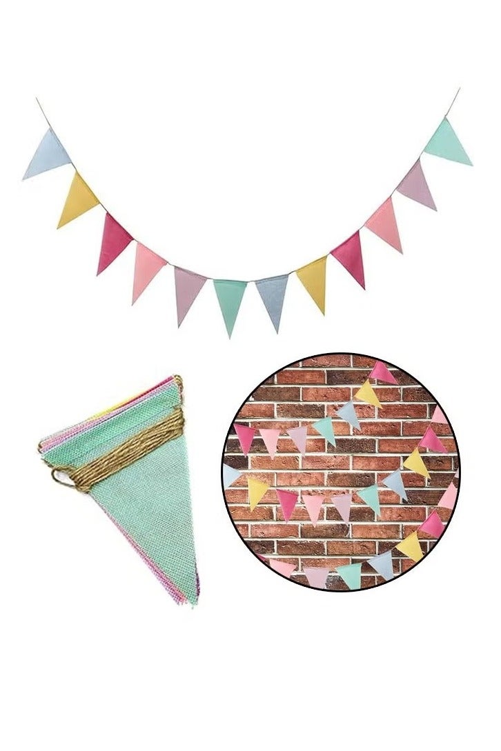 Colourful Birthday Party Banner, Outdoor or Indoor Decoration for Wedding, Party, Birthday Children's Room Decoration - Image 1