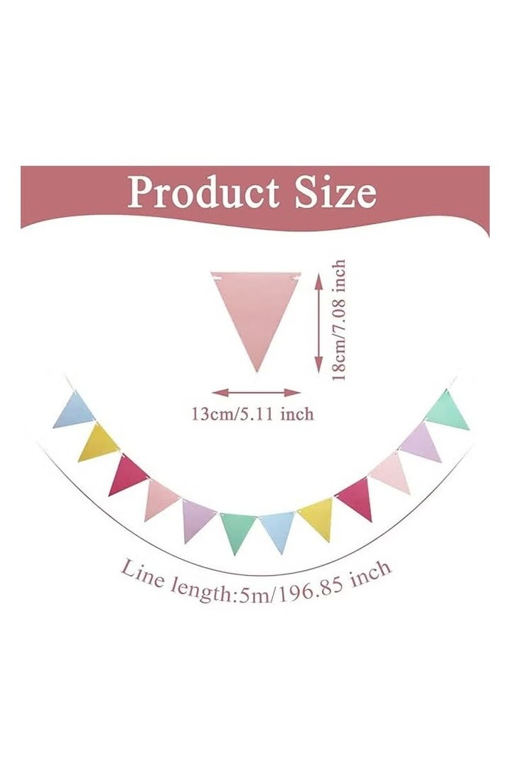 Colourful Birthday Party Banner, Outdoor or Indoor Decoration for Wedding, Party, Birthday Children's Room Decoration - Image 2