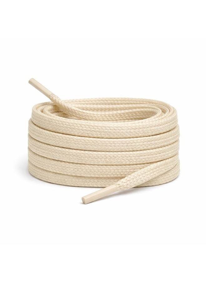 Flat cotton shoelaces for men's and women's boots and sneakers - Image 1