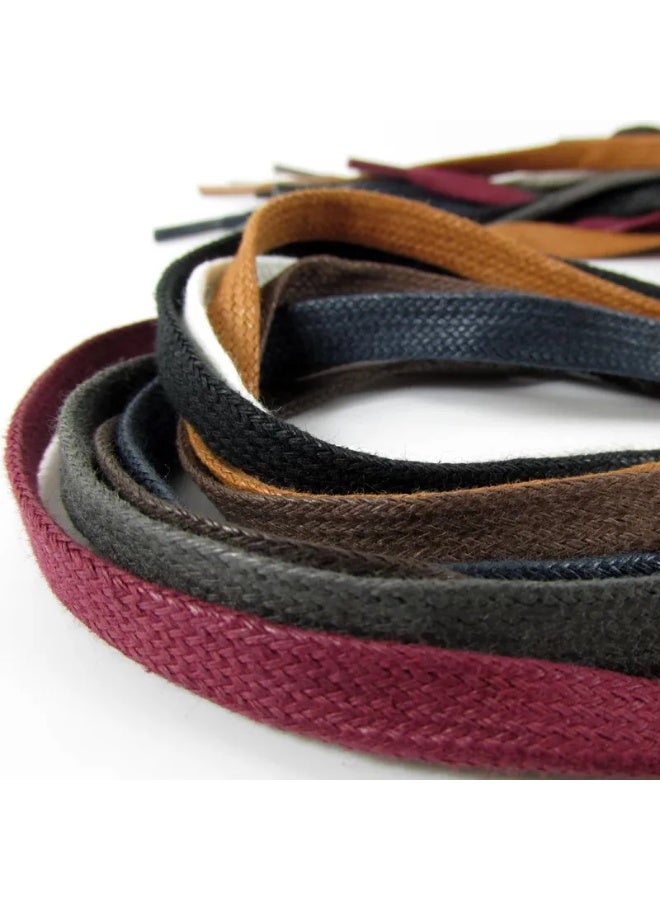 Flat cotton shoelaces for men's and women's boots and sneakers - Image 4