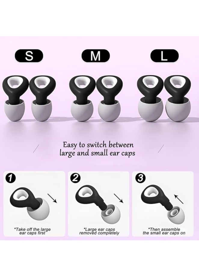 General - Noise Cancelling Sleepbuds, Reusable Noise Cancelling Earbuds, Soft Silicone Earbuds for Sleep, Work, Noise Sensing - Image 1