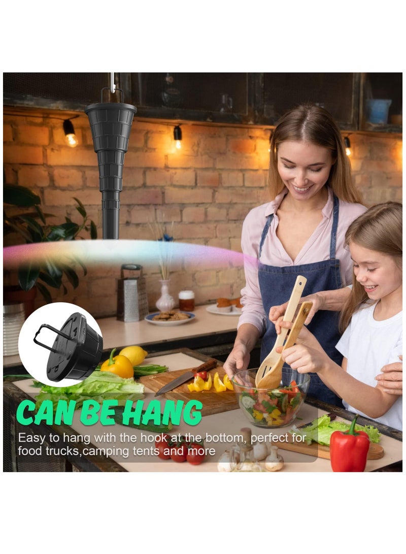 SYOSI Fans for Tables, Fly repellers, Portable Food Fan with Aroma Diffuser Function, Holographic Blade & 3 Heights Adjustable, Table Food Fan for Outdoor Indoor, Picnic, and Restaurant - Image 2