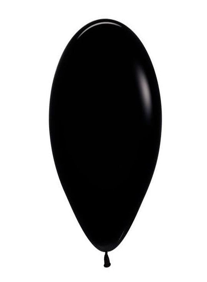 SEMPERTEX 05" Fashion Black Sempertex Balloons (50 Count) (Fashion Black) - Image 3