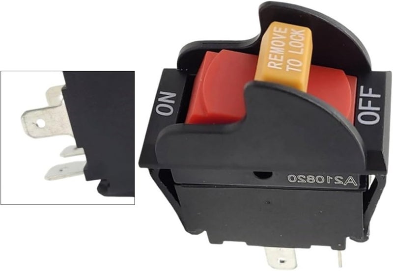 مفتاح تبديل منشار طاولة 4 دبابيس 20 أمبير 125 فولت 12 أمبير 250 فولت يناسب دلتا بورتر كيبل منشار شريطي راوتر مكبس مثقاب - Image 4