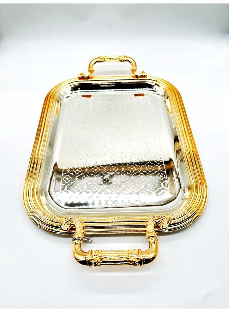 السيف  طقم تباسي 3 قطع ستانلس ستيل مذهب فاخر - Image 2