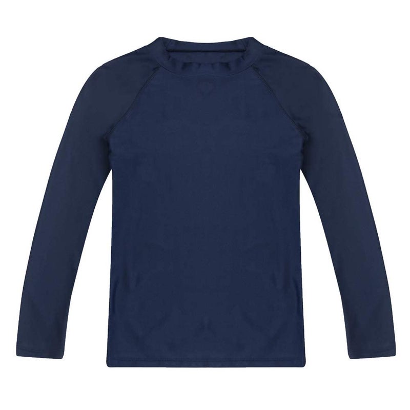 ESTAMICO Boys Long Sleeve Rash Guard Swim Shirts UPF 50 Sun Protection Swimwear Quick Dry Rashguard Athletic Swimwear Navy 12 - Image 3