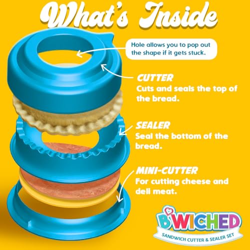 Savoychef Sandwich Cutter and Sealer (Circle) - Crustless Sandwich Maker - Great for Lunchbox and Bento Box - Boys and Girls Kids Lunch - Sandwich Cutters for Kids - Image 3