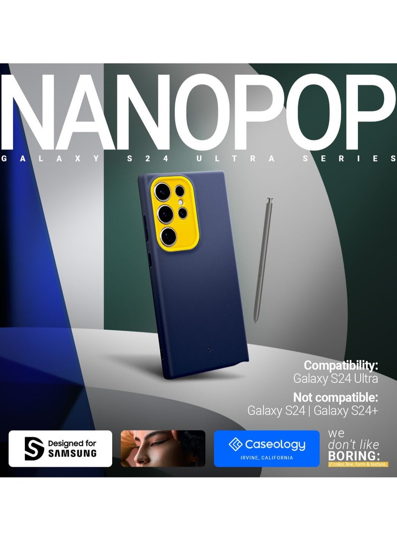 Caseology Nano Pop Samsung Galaxy S24 ULTRA Case Cover (2024) Military Grade - Blueberry Navy - Image 2