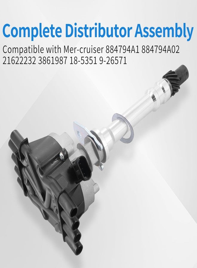 Tektall Complete Distributor Assembly 884794A1 879150A87 Compatible with Mercruiser Marine 3861987 Volvo Penta V8 5.0 5.7 - Image 5