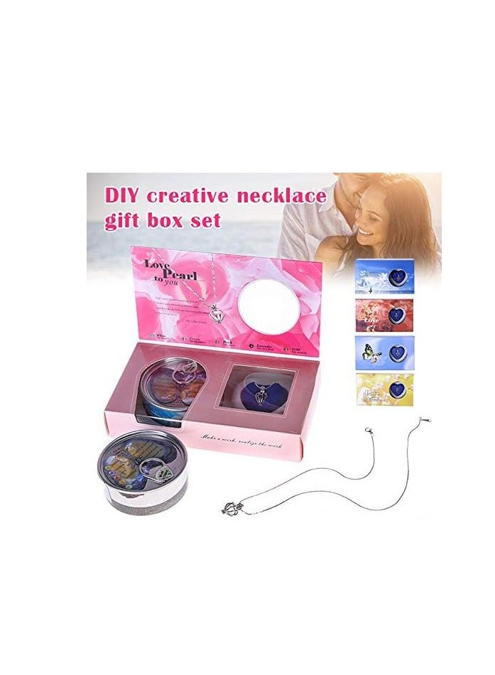 maya accessories Pearl Kit, Pearl Kit Box Pearl in Oyster, DIY Creative Necklace Jewelry Gift Set, Fashion Creations Kit with Pendant Necklace Durable for Women Girls, bamboo  - Image 2